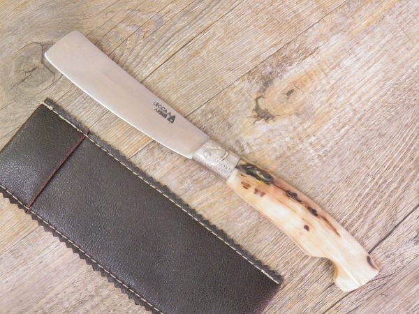 Handmade Knife Galluresa blade in Muflon Horn (23cm)